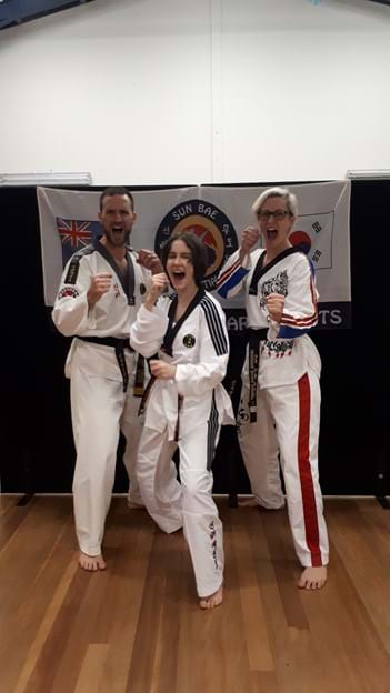 Celebrating Elizabeth's grading to Black Belt (2019)
